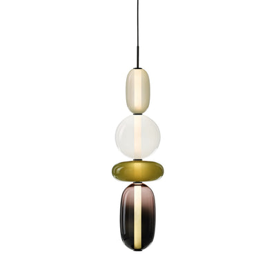 Zodore Premium Art Stained Glass Pendant Lamp - Neutral Decor