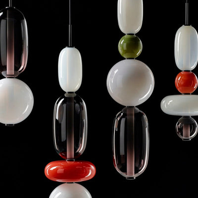 Zodore Premium Art Stained Glass Pendant Lamp - Neutral Decor