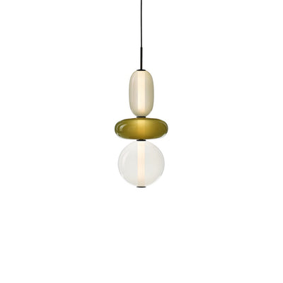Zodore Premium Art Stained Glass Pendant Lamp - Neutral Decor