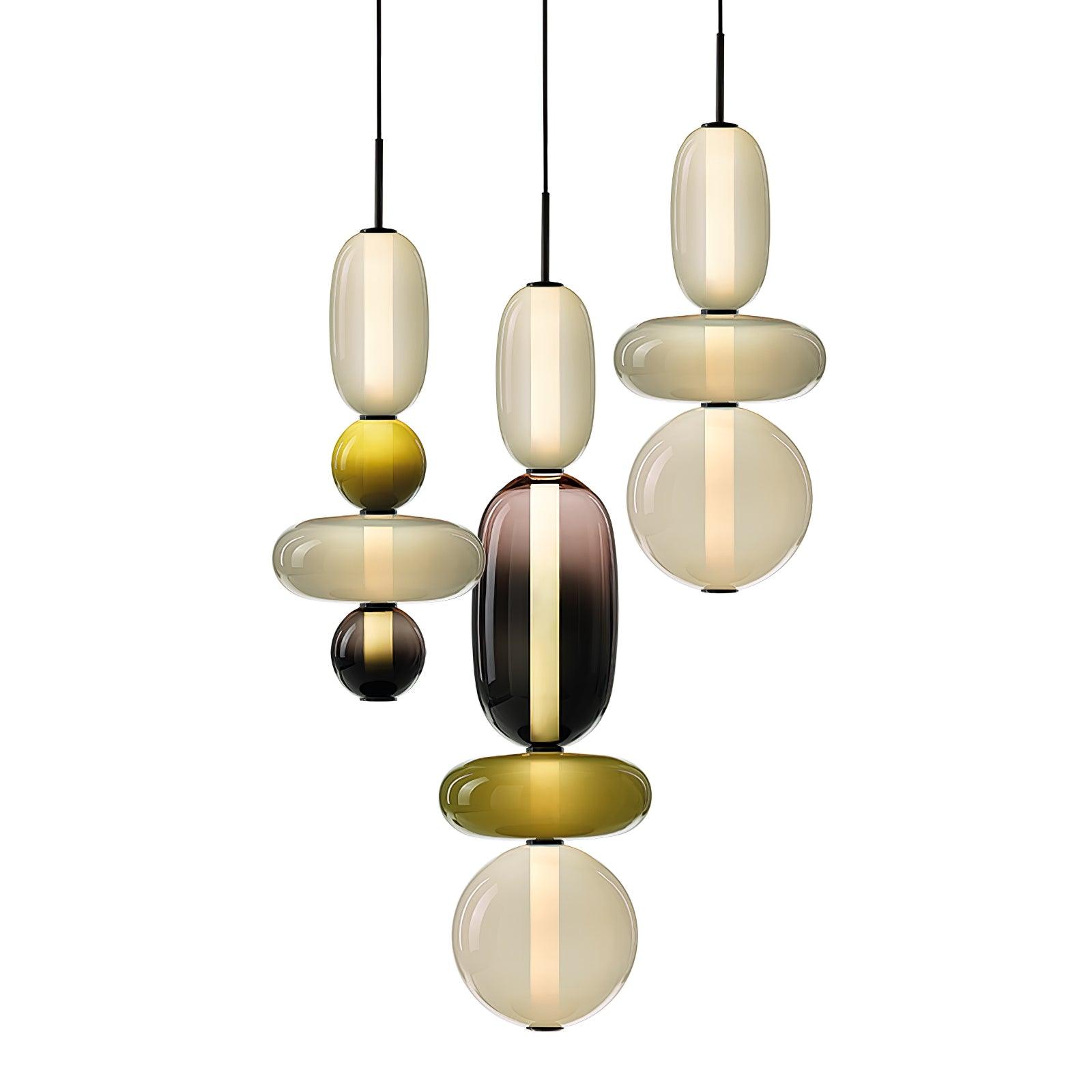 Lioraena Candied Glass Cluster Pendant Light