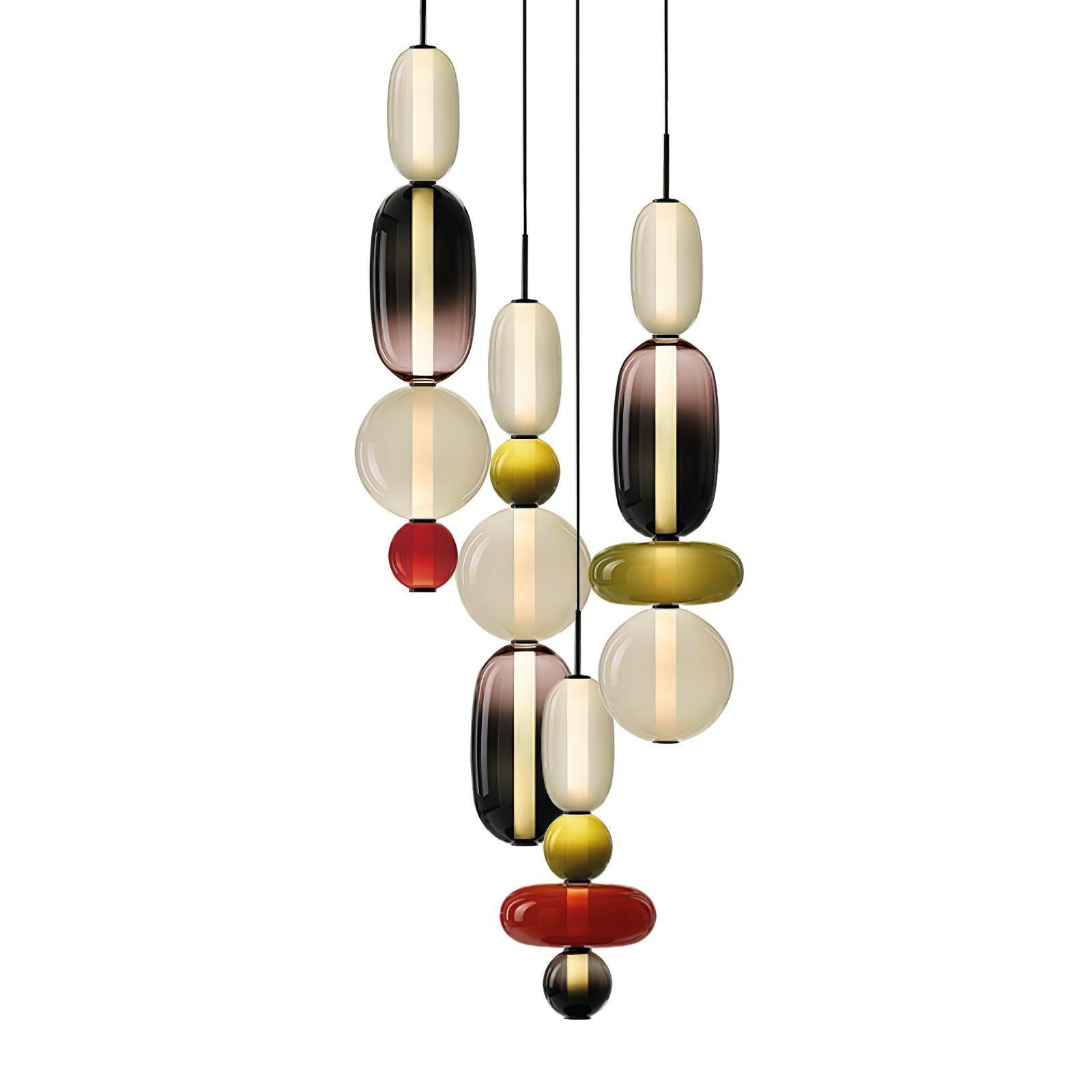 Lioraena Candied Glass Cluster Pendant Light