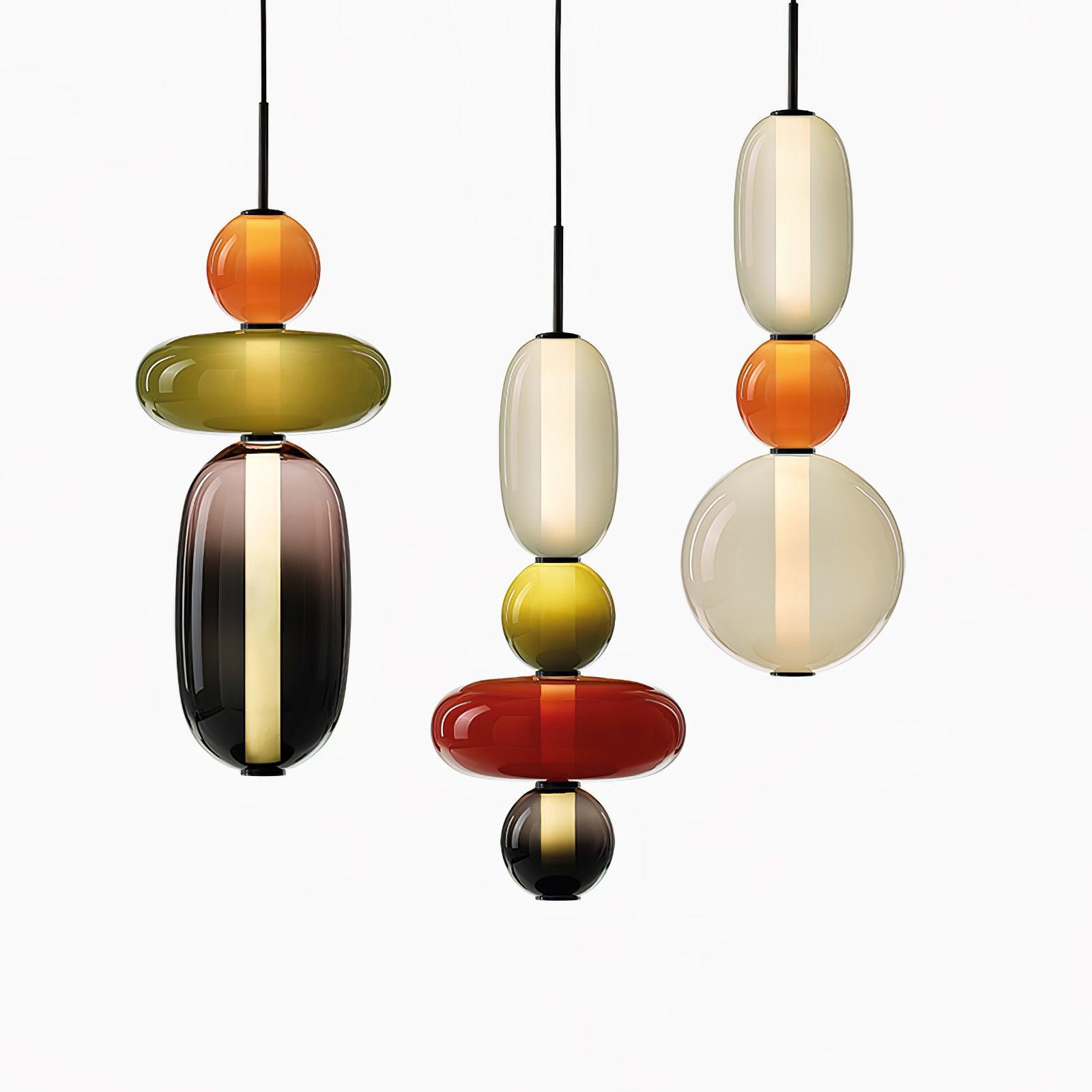 Lioraena Candied Glass Cluster Pendant Light