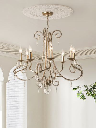 Elysara Crystal Candle Chandelier