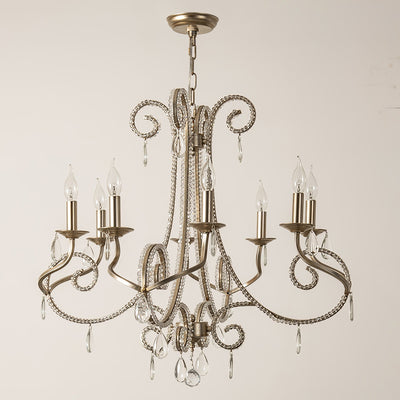 Elysara Crystal Candle Chandelier