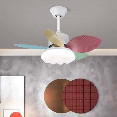 Celoia Colorful Glass Ceiling Fan Light