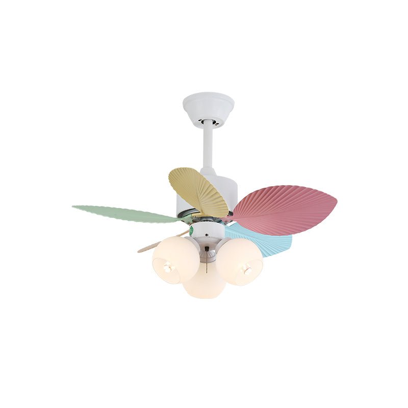 Celoia Colorful Glass Ceiling Fan Light