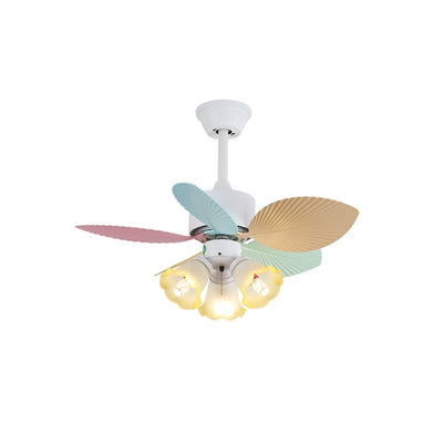 Celoia Colorful Glass Ceiling Fan Light