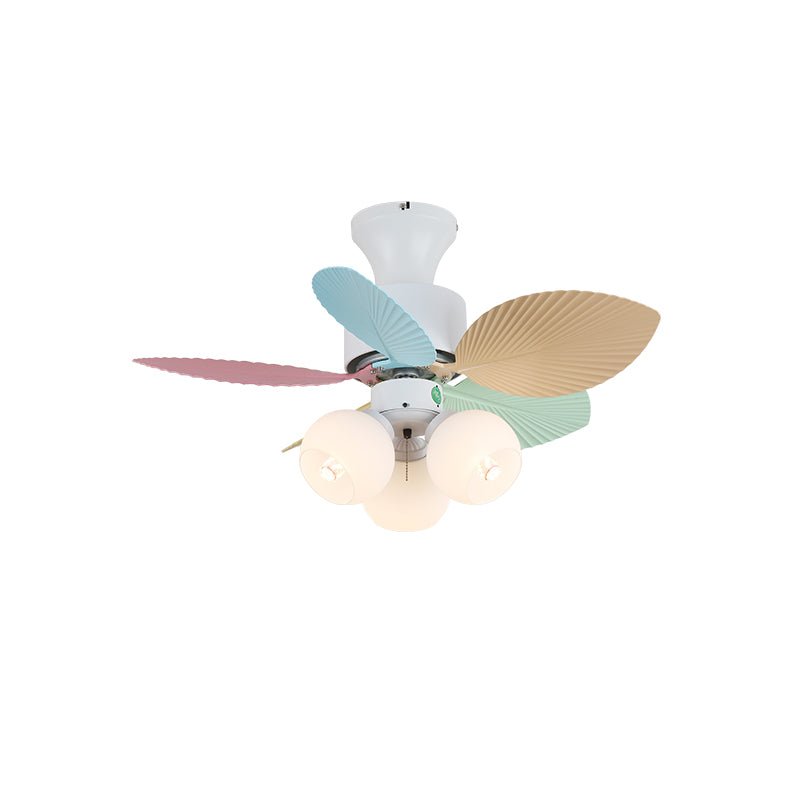 Celoia Colorful Glass Ceiling Fan Light