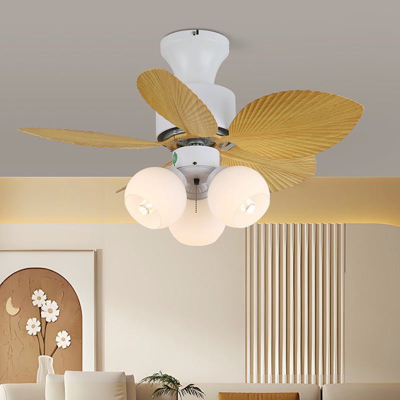 Celoia Colorful Glass Ceiling Fan Light