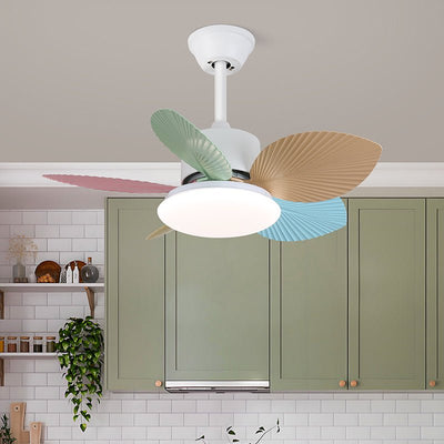 Celoia Colorful Glass Ceiling Fan Light
