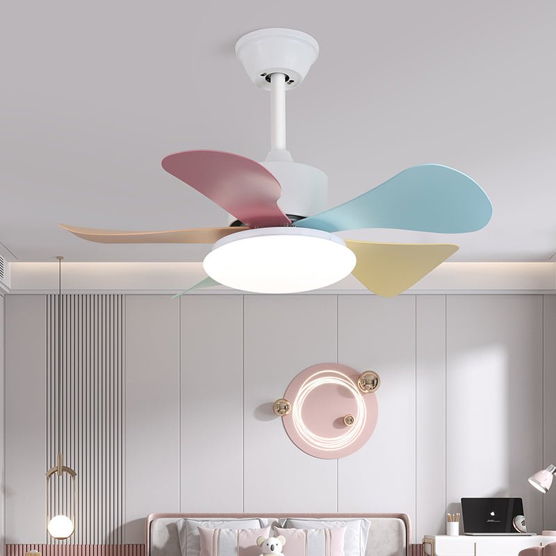 Celoia Colorful Glass Ceiling Fan Light