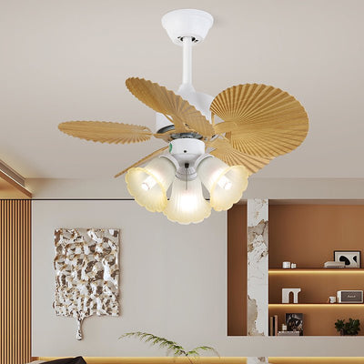 Celoia Colorful Glass Ceiling Fan Light