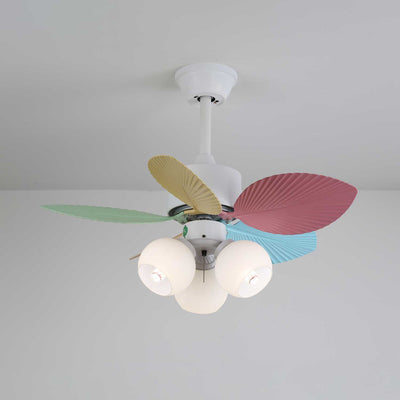 Celoia Colorful Glass Ceiling Fan Light