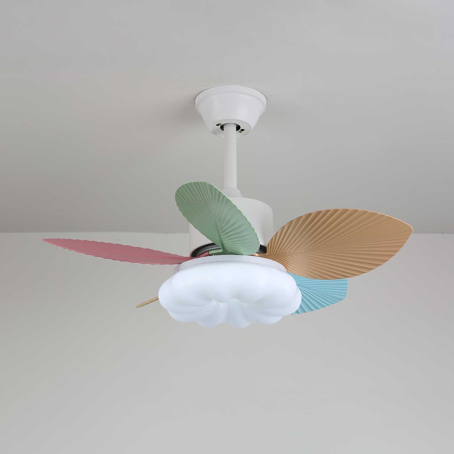 Celoia Colorful Glass Ceiling Fan Light