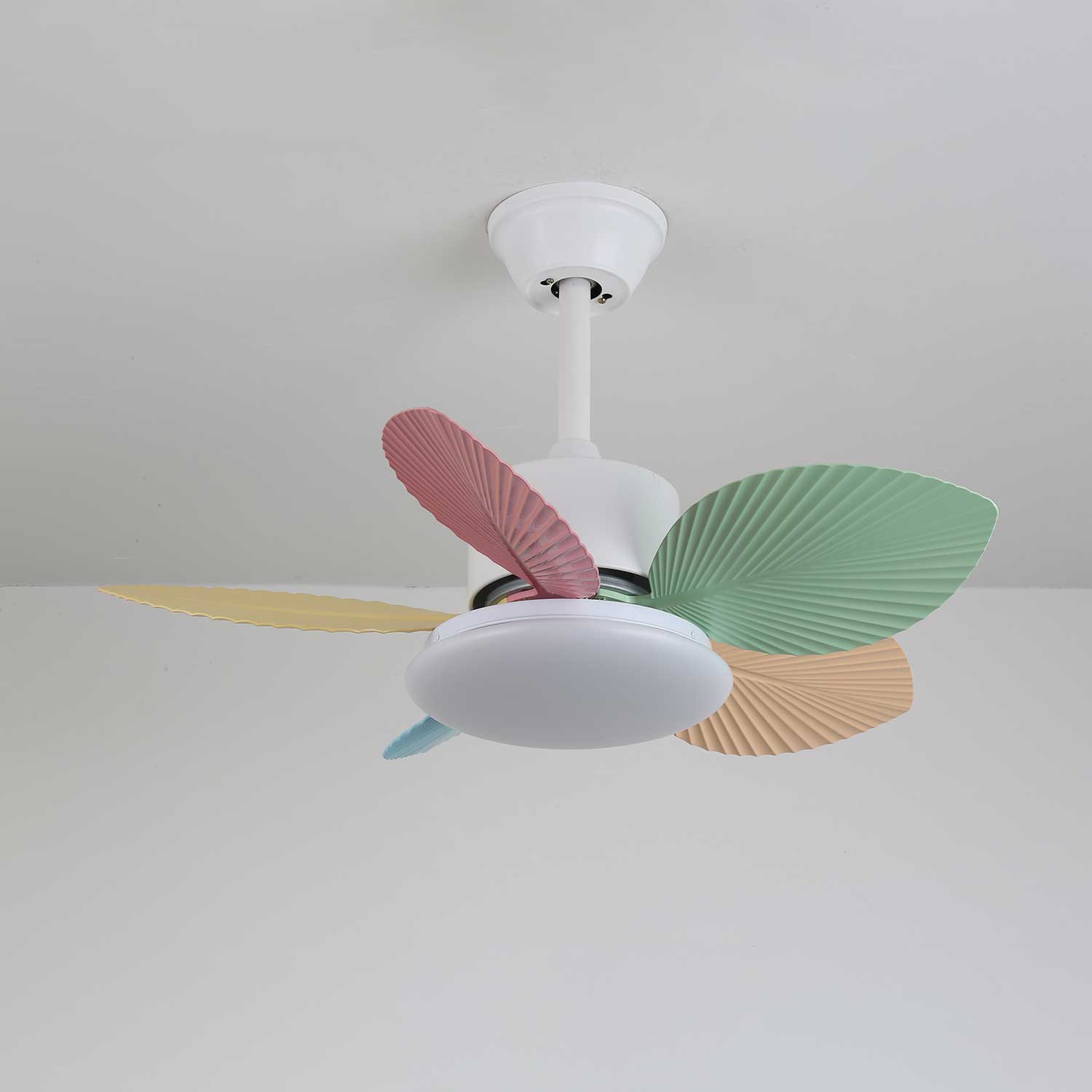 Celoia Colorful Glass Ceiling Fan Light