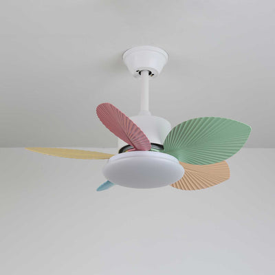 Celoia Colorful Glass Ceiling Fan Light