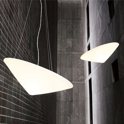 Othian Pendant Lamp Polyethylene Tilted Hat Minimalist