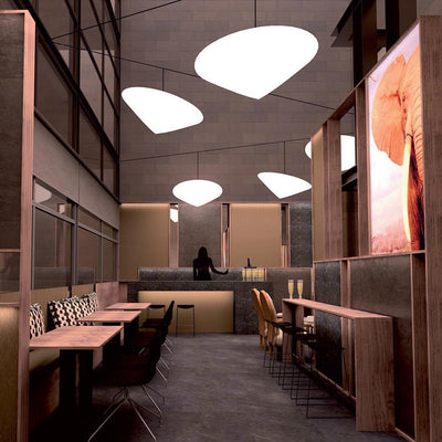 Othian Pendant Lamp Polyethylene Tilted Hat Minimalist