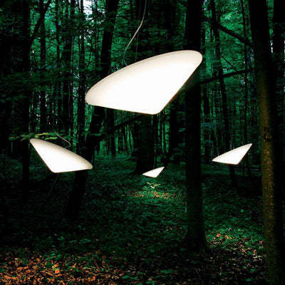 Othian Pendant Lamp Polyethylene Tilted Hat Minimalist