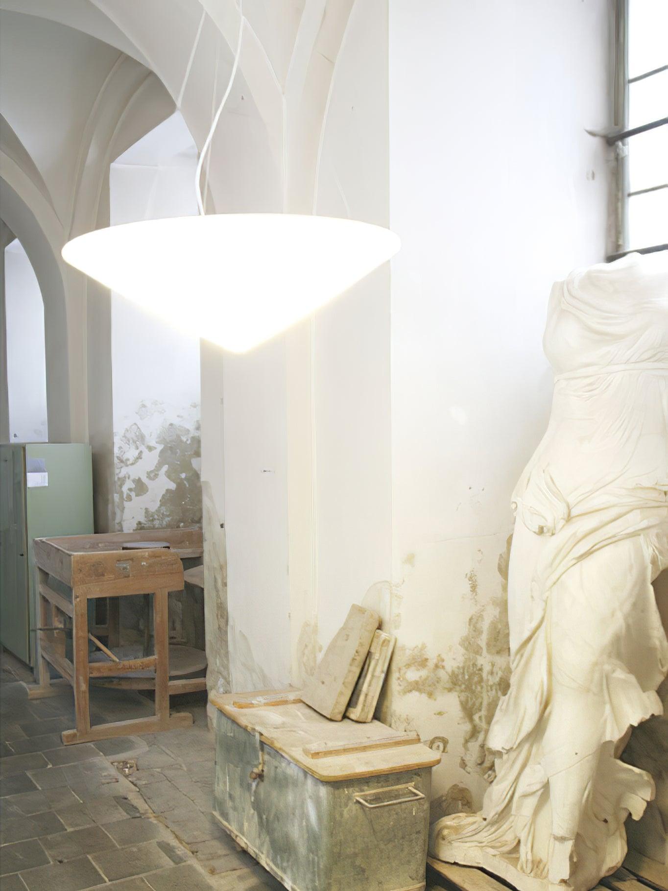 Othian Pendant Lamp Polyethylene Tilted Hat Minimalist