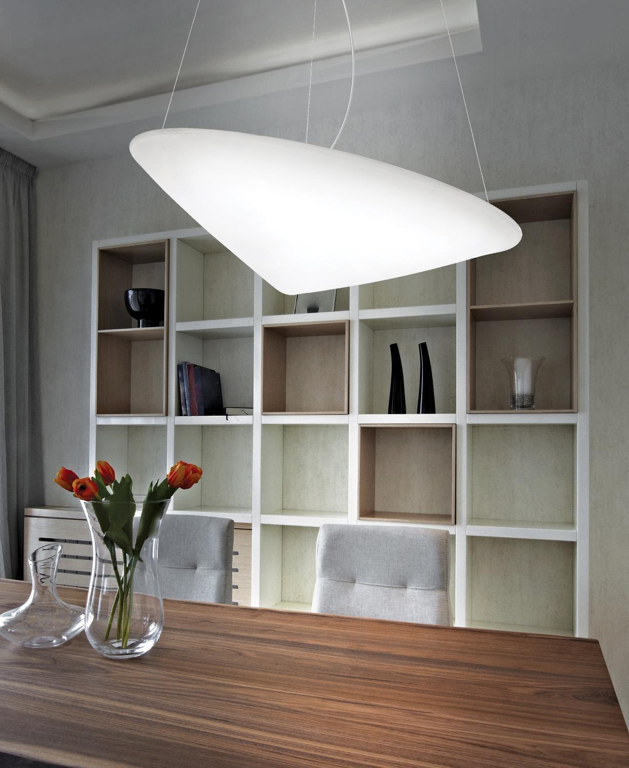 Othian Pendant Lamp Polyethylene Tilted Hat Minimalist