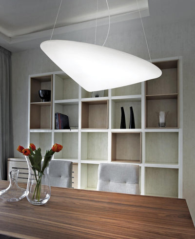 Othian Pendant Lamp Polyethylene Tilted Hat Minimalist