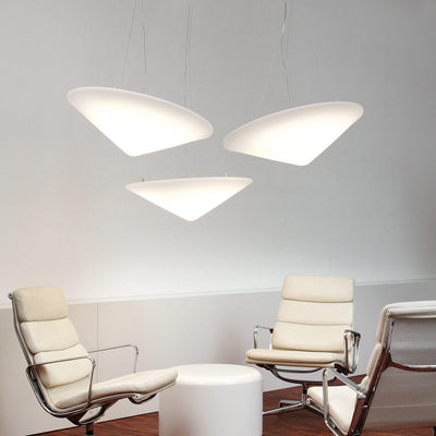 Othian Pendant Lamp Polyethylene Tilted Hat Minimalist