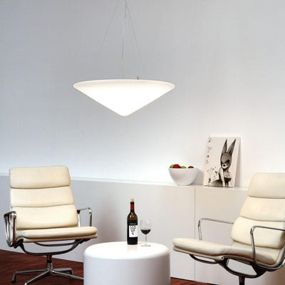 Othian Pendant Lamp Polyethylene Tilted Hat Minimalist