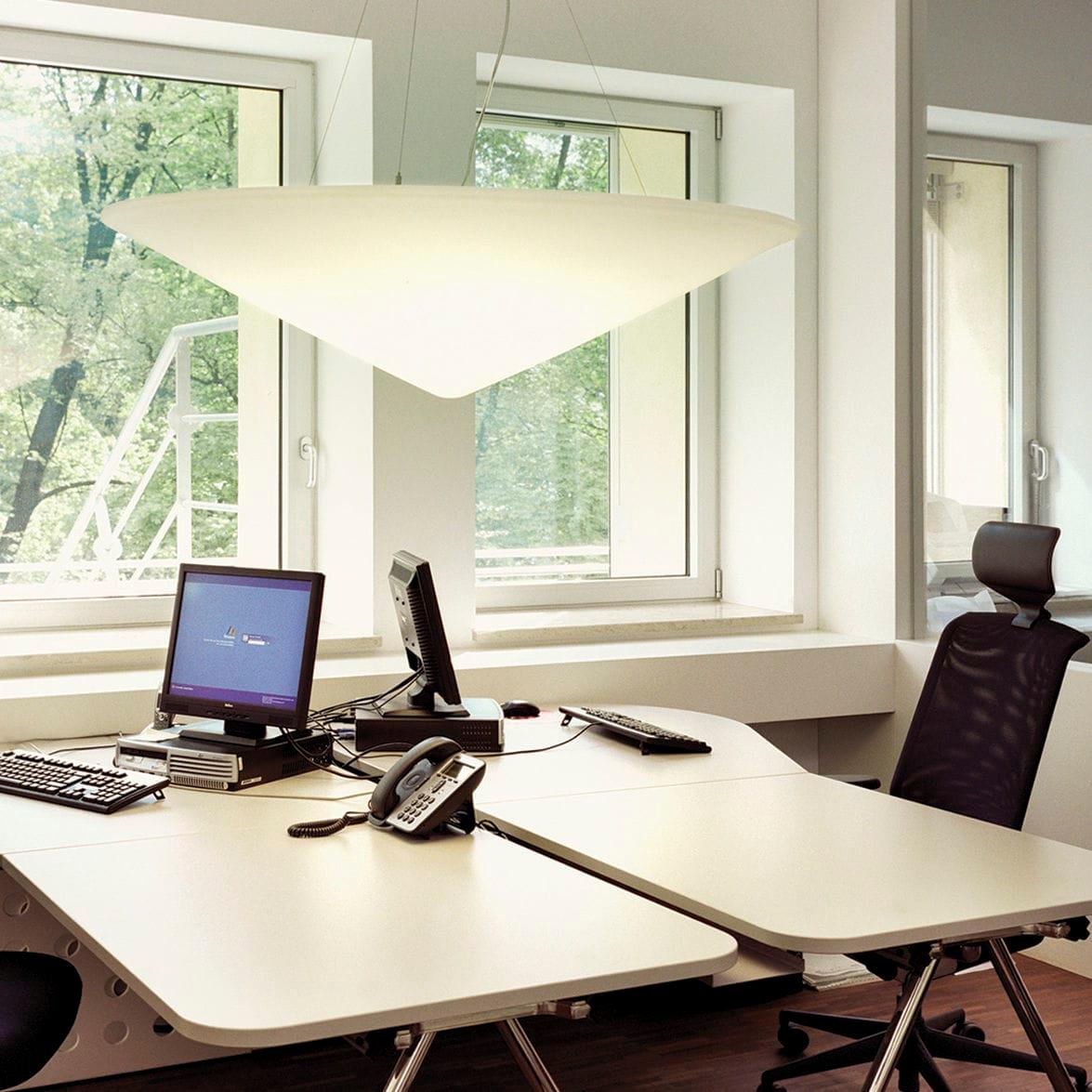 Othian Pendant Lamp Polyethylene Tilted Hat Minimalist