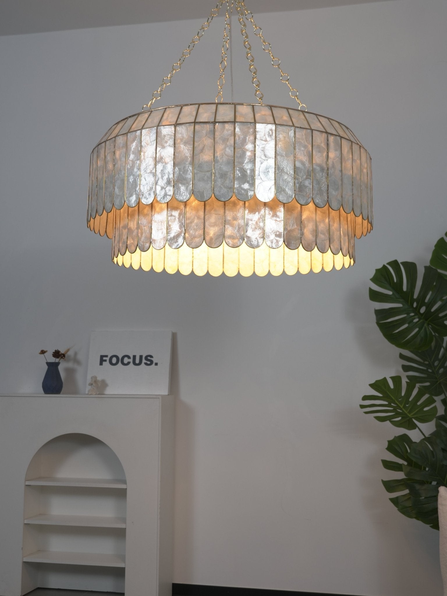 Capiz Aurelia Chandelier