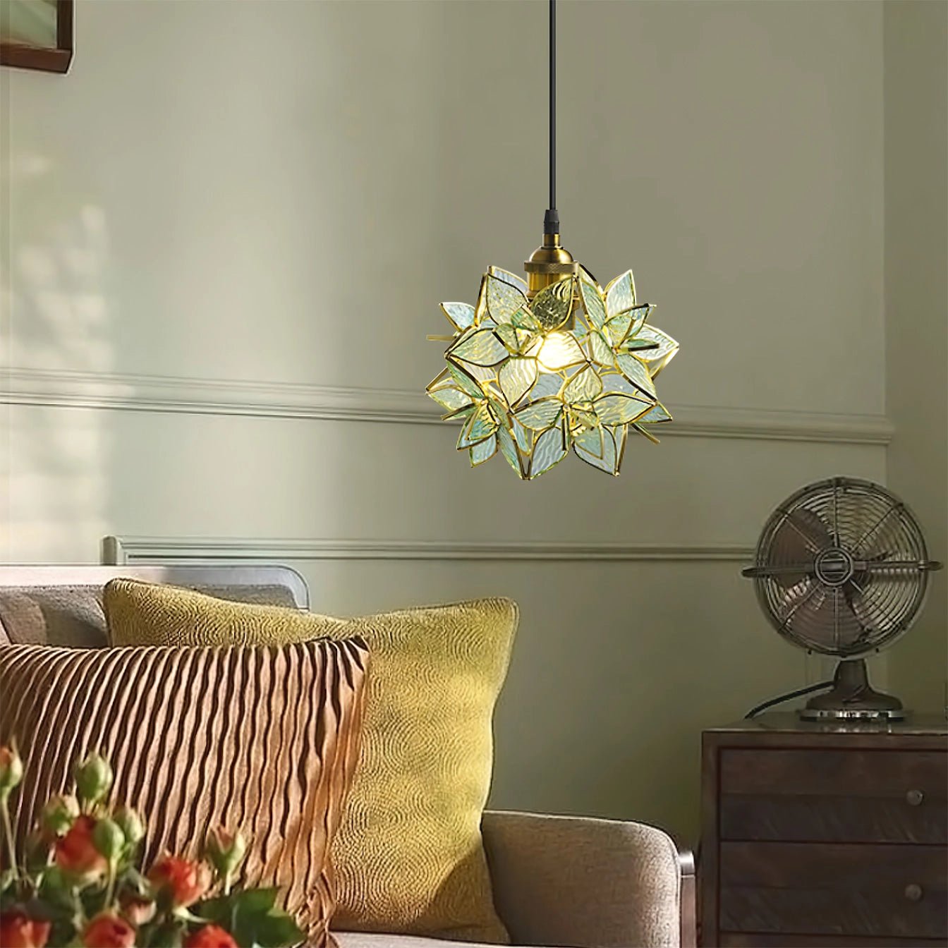 Amara Luxury Glass Pendant Light - Neutral Decor