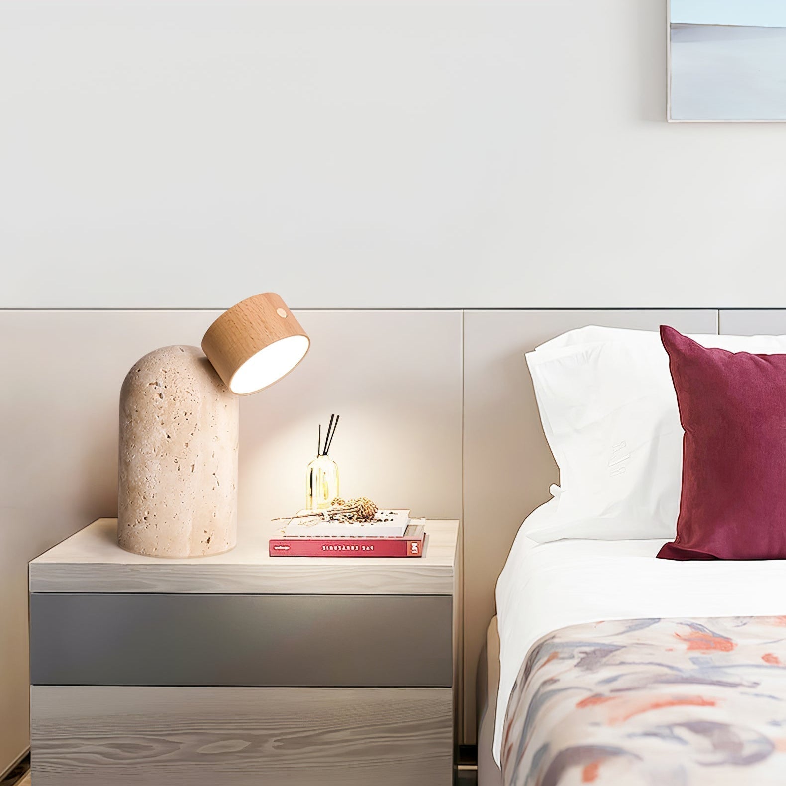 Yorvik Stone Table Lamp