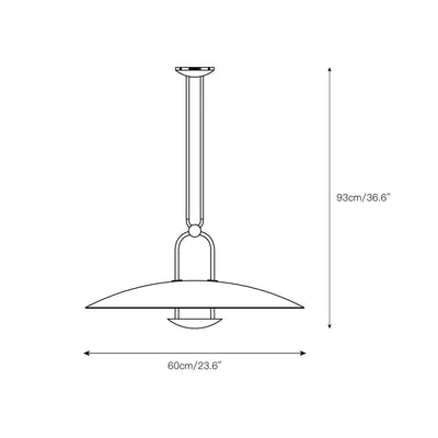 Orialette Brass Pendant Lamp