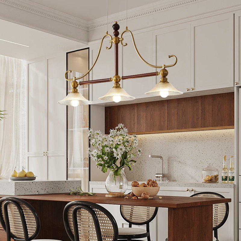 Ivvinisra Elegance Vintage Island Wood Pendant Light