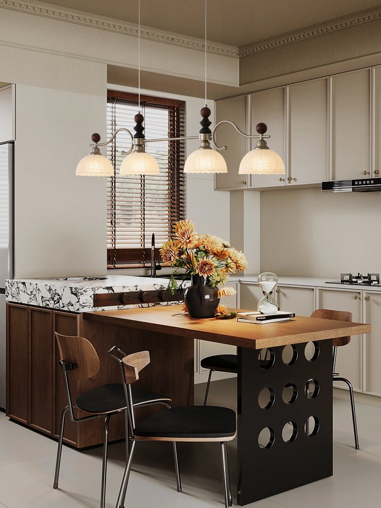 Ivvinisra Elegance Vintage Island Wood Pendant Light