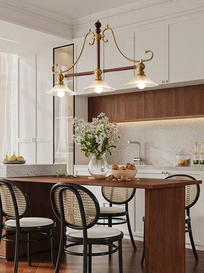 Ivvinisra Elegance Vintage Island Wood Pendant Light