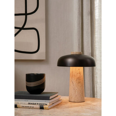 Oakley Travertine Table Lamp