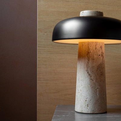 Oakley Travertine Table Lamp