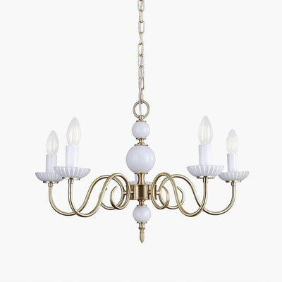 Oriirira Chandelier Carlita Gold Modern Five-Armed