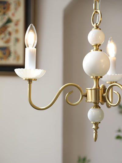 Oriirira Chandelier Carlita Gold Modern Five-Armed
