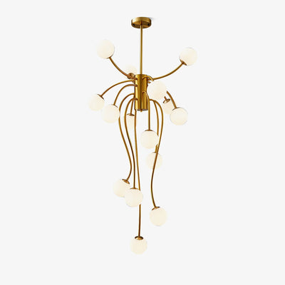 Astralyn Brass Globe Chandelier