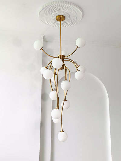 Astralyn Brass Globe Chandelier