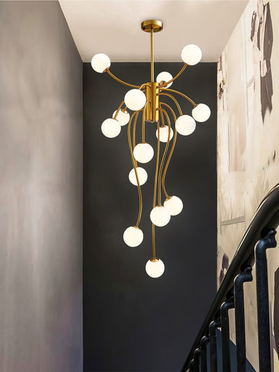 Astralyn Brass Globe Chandelier
