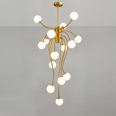 Astralyn Brass Globe Chandelier