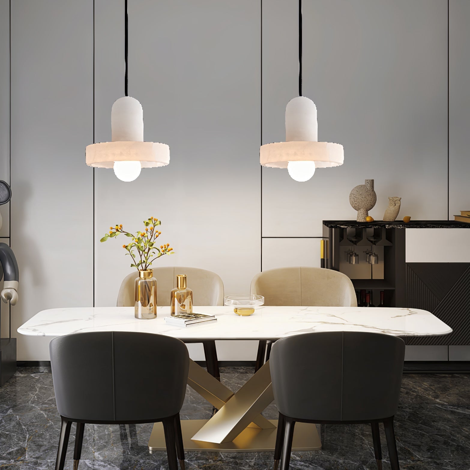 Carrara Alabaster Pendant Lamp