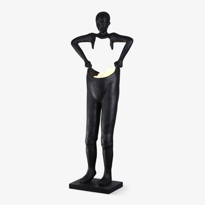 Vamiryra Sculptural Black Floor Lamp