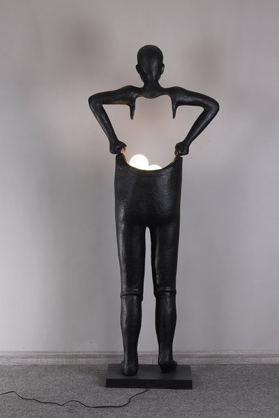 Vamiryra Sculptural Black Floor Lamp