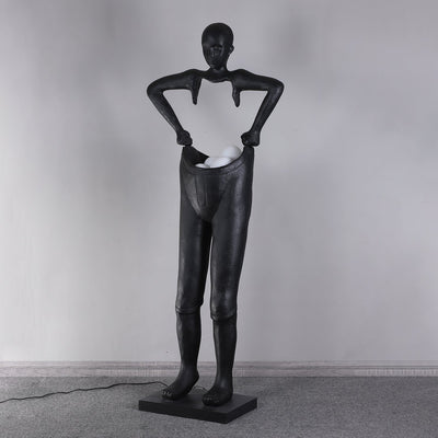 Vamiryra Sculptural Black Floor Lamp