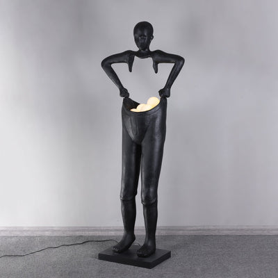 Vamiryra Sculptural Black Floor Lamp