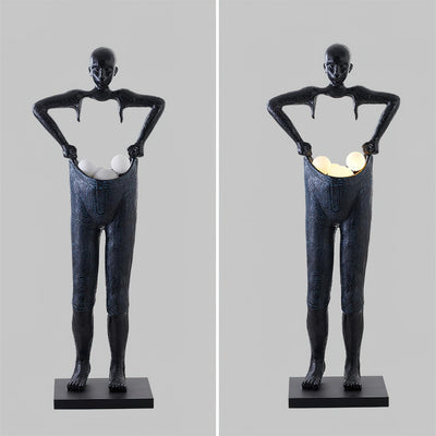 Vamiryra Sculptural Black Floor Lamp